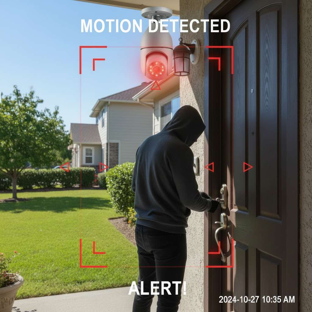 CAMARA DE SEGURIDAD BOMBILLO WIFI