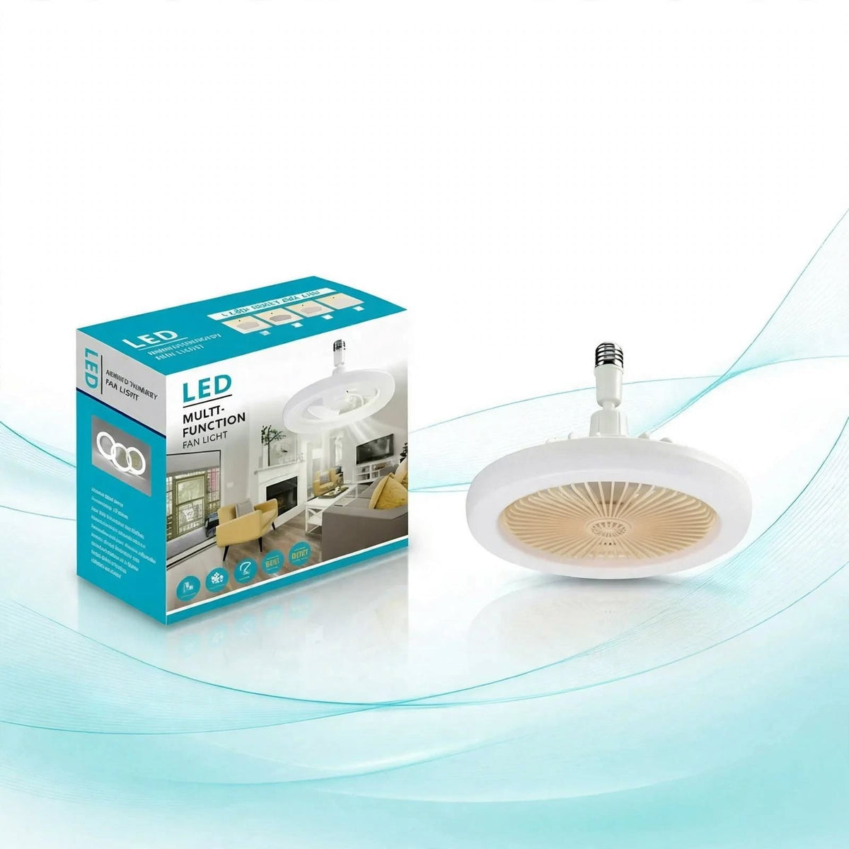 LAMPARA VENTILADOR DE TECHO AROMATERAPIA