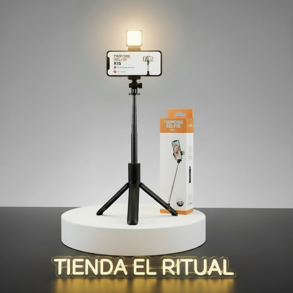 TRIPODE CON LUZ + CONTROL REMOTO
