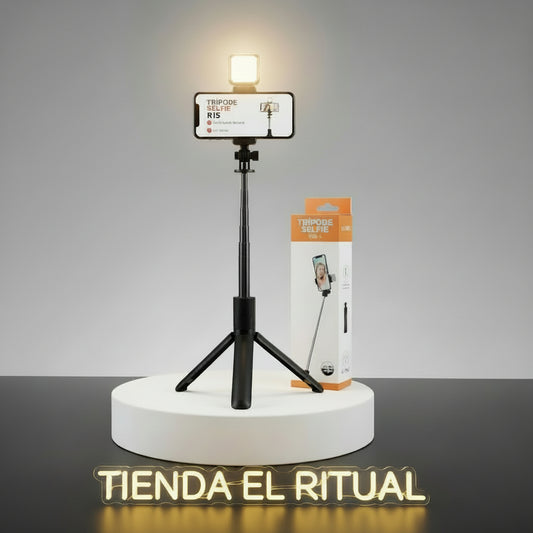 TRIPODE CON LUZ + CONTROL REMOTO